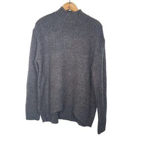 For the Republic Gray Turtleneck Pullover Acrylic Wool Sweater MEDIUM  Pre-owned